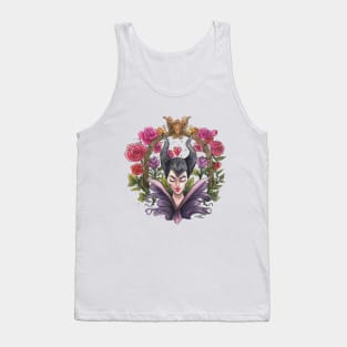 Maleficent Art Deco Watercolour Tank Top